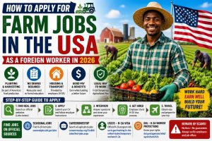 How to Apply for Farm Jobs in the USA as a Foreign Worker in 2026