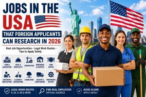 Jobs in the USA That Many Foreign Applicants Can Research in 2026
