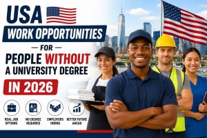 USA Work Opportunities for People Without a University Degree in 2026