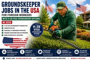 Groundskeeper Jobs in the USA for Foreign Workers with H-2B Visa Sponsorship Options in 2026