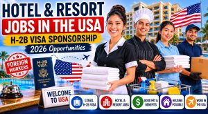 Hotel and Resort Jobs in the USA with H-2B Visa Sponsorship: 2026 Guide for Foreign Workers